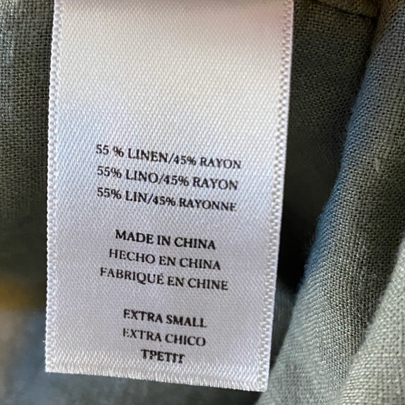 Rails Kona Linen Blend Button-Up Shirt Embroidered - Picture 8 of 11